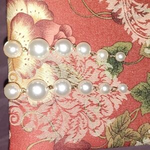 Faux Pearl Earrings, dangle